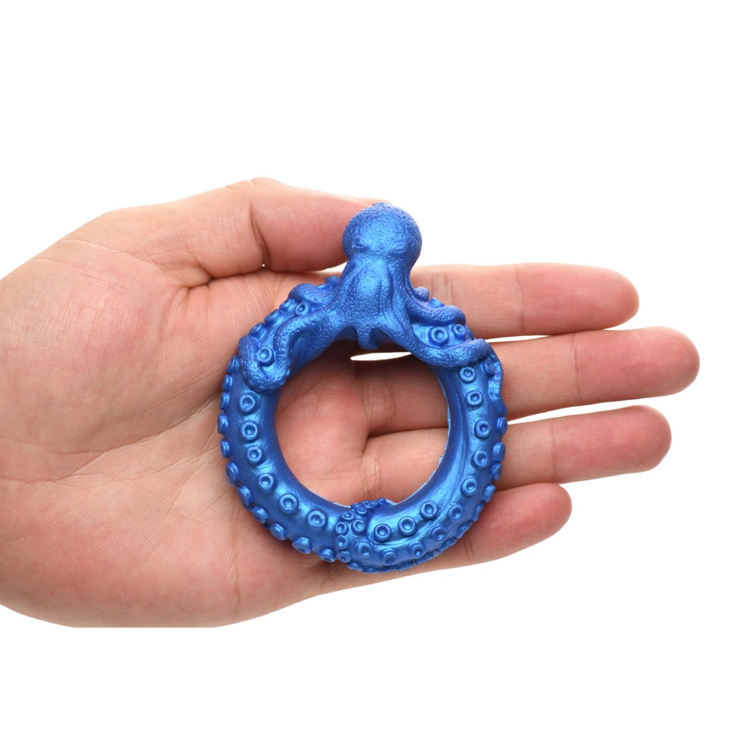 Poseidon's Octo - Ring - Silicone Cockring - Blauw - EroticToyzProducten,Toys,Toys voor Mannen,Cockringen,Nieuwe Producten,,MannelijkXR Brands