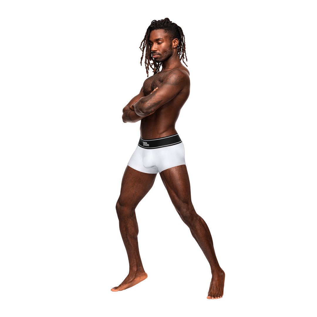 Pouch Short - S - Wit - Comfortabele en Duurzame Pasvorm - EroticToyzProducten,Lingerie,Lingerie voor Hem,Boxershorts,,MannelijkMale Power