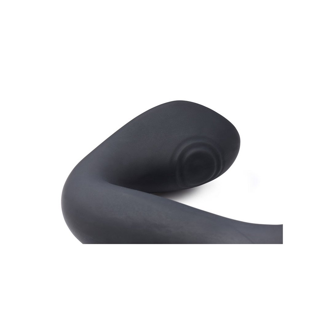 'Power Shake Come Hither Silicone Vibrator 18 cm - Zwart/Goud' - EroticToyzG - Spot VibratorXR Brands