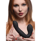 'Power Shake Come Hither Silicone Vibrator 18 cm - Zwart/Goud' - EroticToyzG - Spot VibratorXR Brands