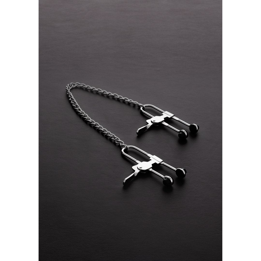 Tepelklemmen Met Ketting - Verstelbaar - Pleasureplay TepelklemmenSteel by Shots