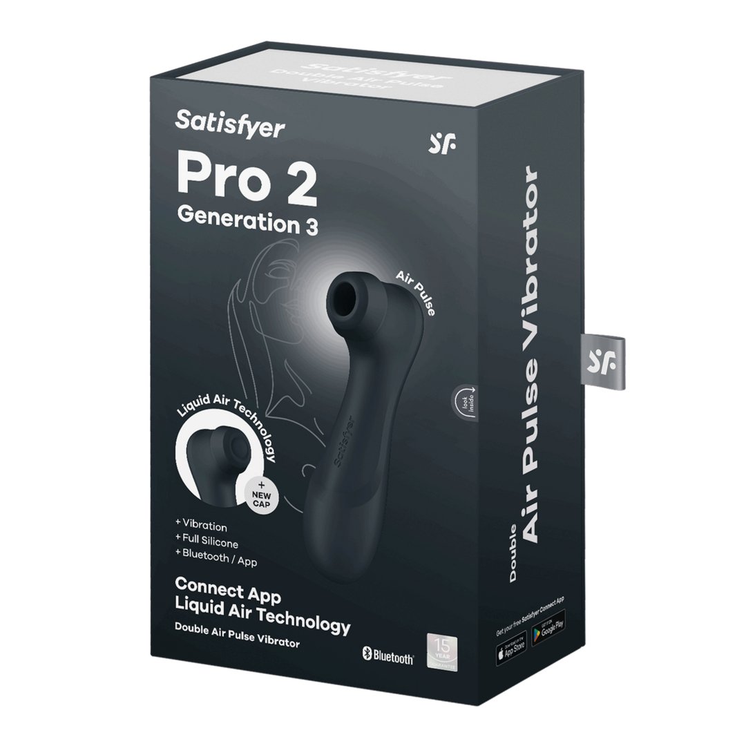 Pro 2 Generatie 3 – Clitoris Vibrator met Vibratie en Liquid Air Technologie - EroticToyzProducten,Toys,Vibrators,Airpulse - Vibrator,Clitoris Stimulator,Air Pulse,,GeslachtsneutraalSatisfyer