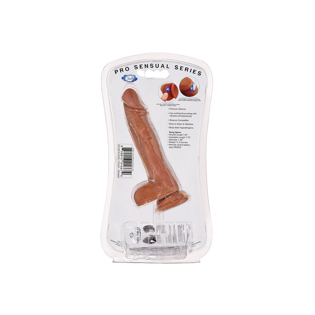 Pro Sensual Dildo met 7 Trillingsfuncties - 18 cm Zwart - EroticToyzRealistische VibratorsCloud 9