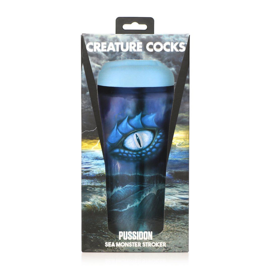 Pussidon - Zeemonster Masturbator - Blauw - EroticToyzProducten,Toys,Toys voor Mannen,Masturbators Strokers,Handmatige Masturbator,Vagina Masturbator,Nieuwe Producten,,MannelijkXR Brands