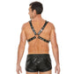 Pyramide Stud Heren Leren Bodyharnas - One Size - EroticToyzProducten,Toys,Fetish,Harnassen,,MannelijkOuch! by Shots