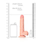 Realistische Dildo met Ballen en Zuignap - 18 cm voor Diepe Penetratie - EroticToyzProducten,Toys,Dildos,Realistische Dildo's,,GeslachtsneutraalRealRock by Shots