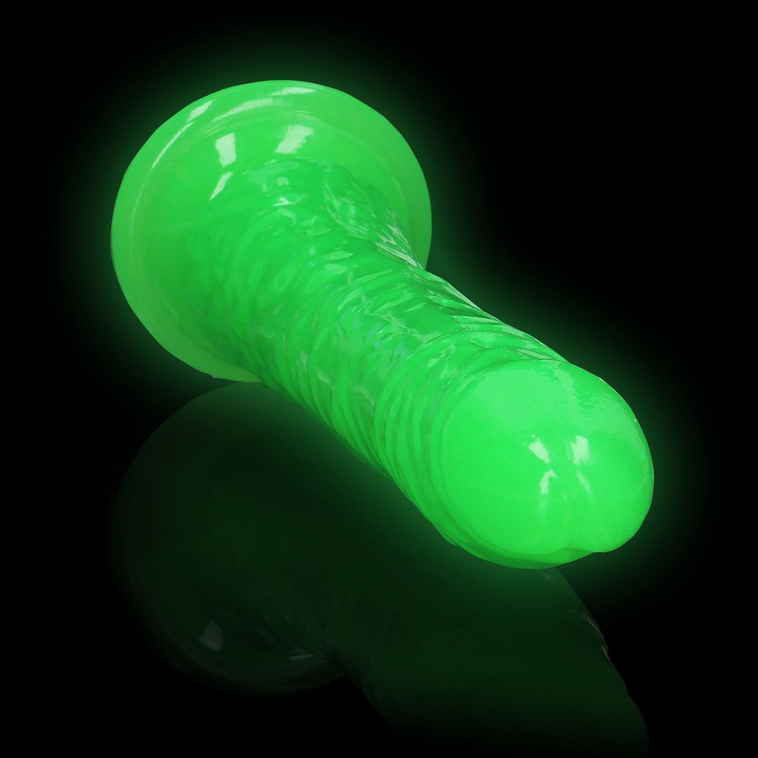 Realistische Dildo met Zuignap en Glow in the Dark - 20 cm - EroticToyzProducten,Toys,Dildos,Realistische Dildo's,,RealRock by Shots