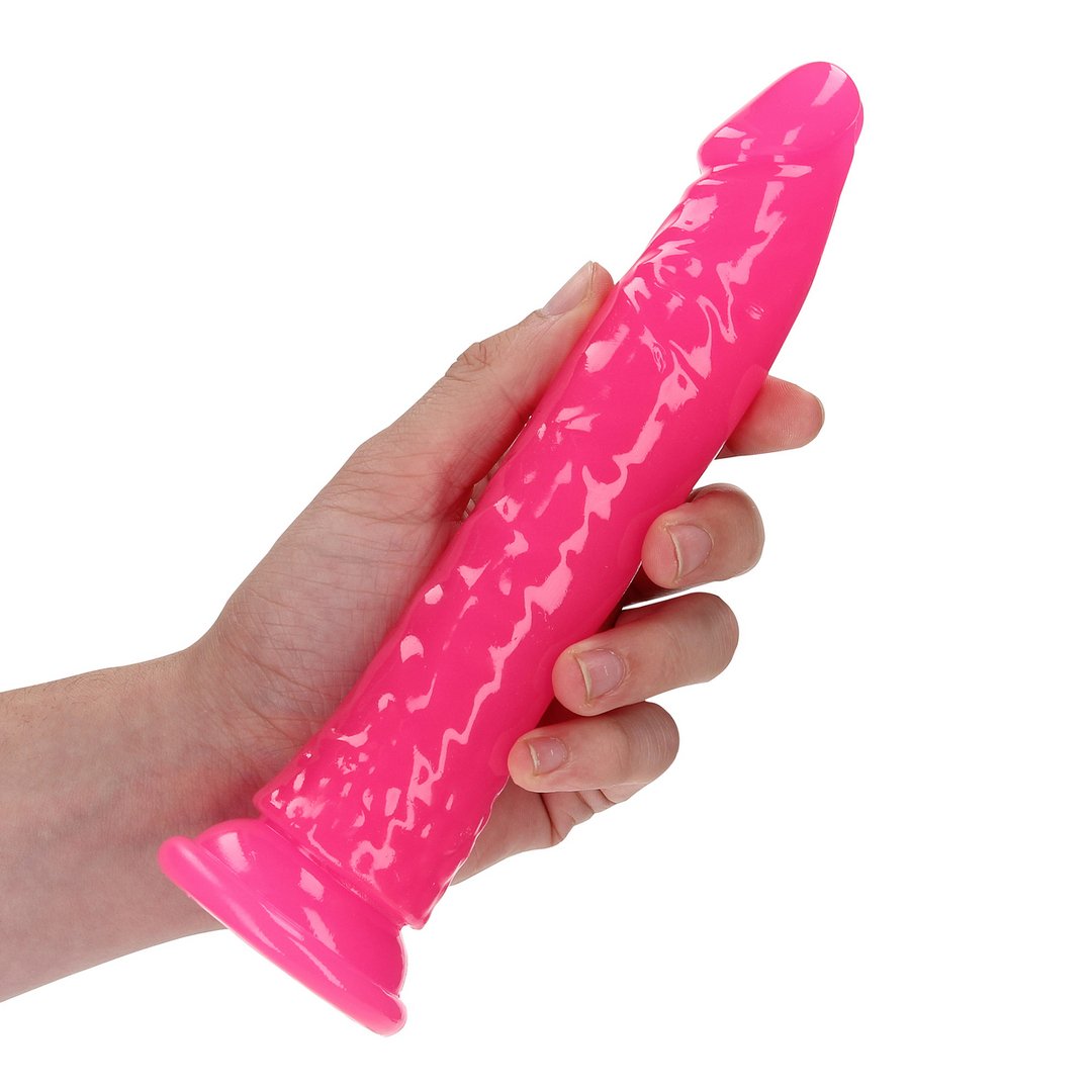 Realistische Dildo met Zuignap - Glow In The Dark - 18 cm - EroticToyzProducten,Toys,Dildos,Realistische Dildo's,,RealRock by Shots