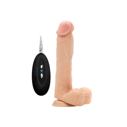 Realistische Trillende Dildo met Scrotum - 23 cm - EroticToyzRealistische VibratorsRealRock by Shots