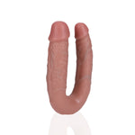 RealRock by Shots U - vormige Dubbele Dildo 12,7 cm - Vleeskleurig - EroticToyzDubbele Dildo'sRealRock by Shots