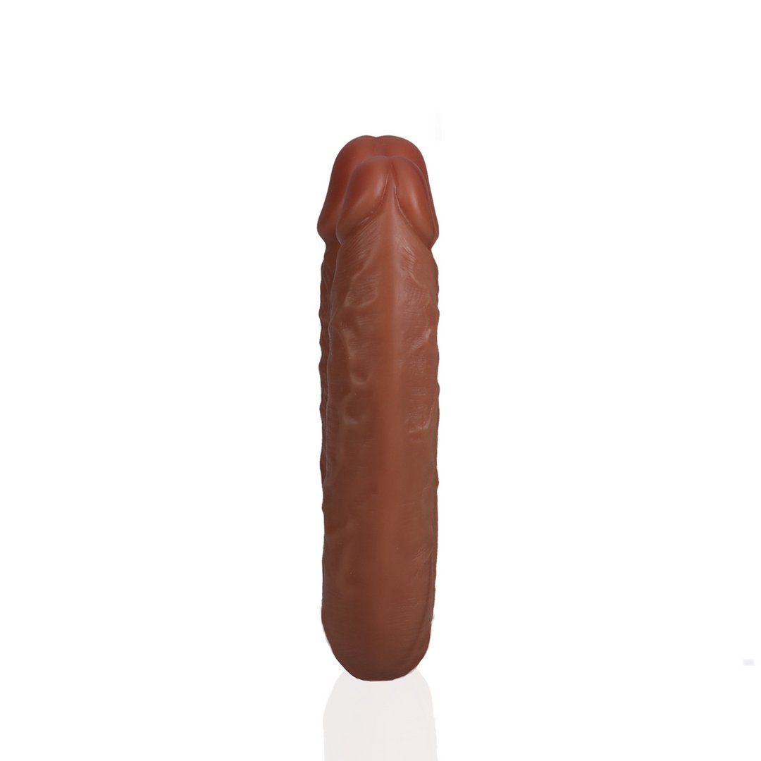 RealRock U Shaped Dubbele Dildo 12,7 cm - Tan - EroticToyzDubbele Dildo'sRealRock by Shots