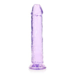 Rechte Transparante Realistische Dildo met Zuignap - 23 cm - EroticToyzProducten,Toys,Dildos,Realistische Dildo's,,RealRock by Shots