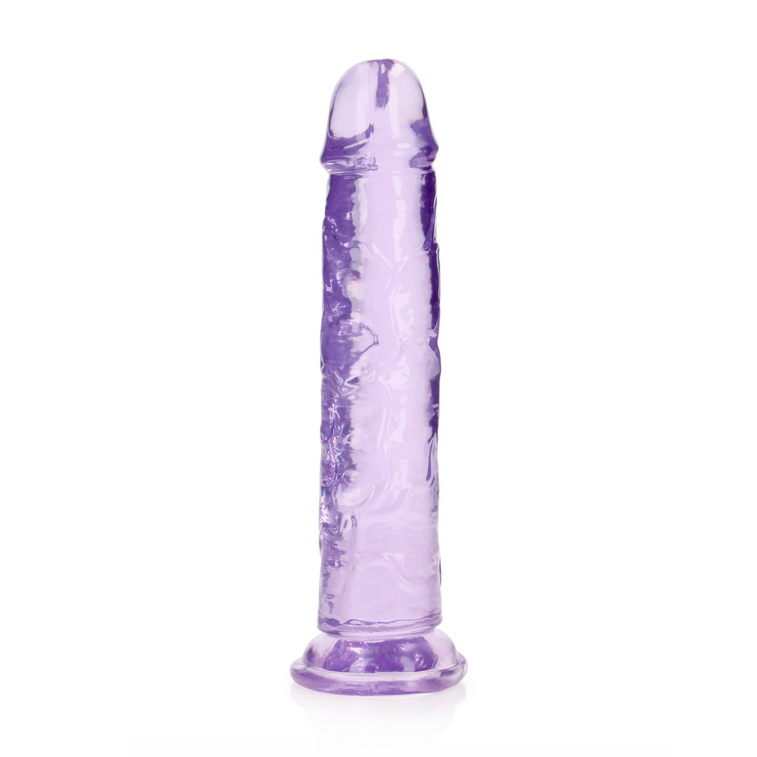 Rechte Transparante Realistische Dildo met Zuignap - 23 cm - EroticToyzProducten,Toys,Dildos,Realistische Dildo's,,RealRock by Shots