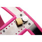 Roestvrijstalen Verstelbare Vrouwelijke Kuisheidsgordel - Roze Siliconen Voering - EroticToyzProducten,Toys,Fetish,Straps,,XR Brands