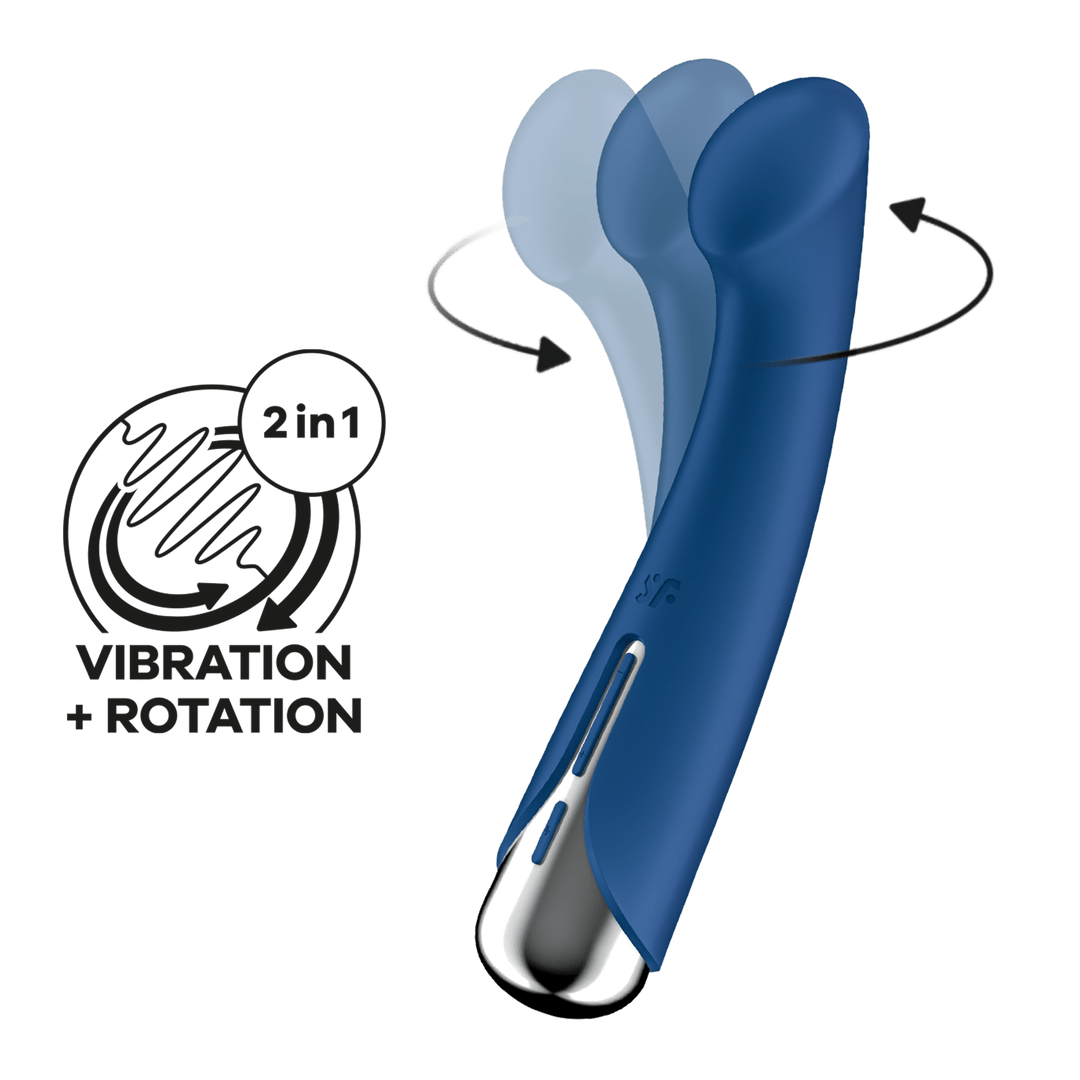 Rotating G - Spot Vibrator - Blauw - Pleasureplay Producten,Toys,Vibrators,G - Spot Vibrator,Nieuwe Producten,,VrouwelijkSatisfyer