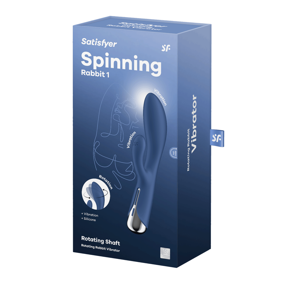 Rotating Rabbit Vibrator - Blauw - Pleasureplay Producten,Toys,Vibrators,Rabbit Vibrators,Nieuwe Producten,,VrouwelijkSatisfyer