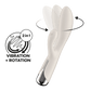 Rotating Rabbit Vibrator - Wit - Pleasureplay Producten,Toys,Vibrators,Rabbit Vibrators,Nieuwe Producten,,VrouwelijkSatisfyer