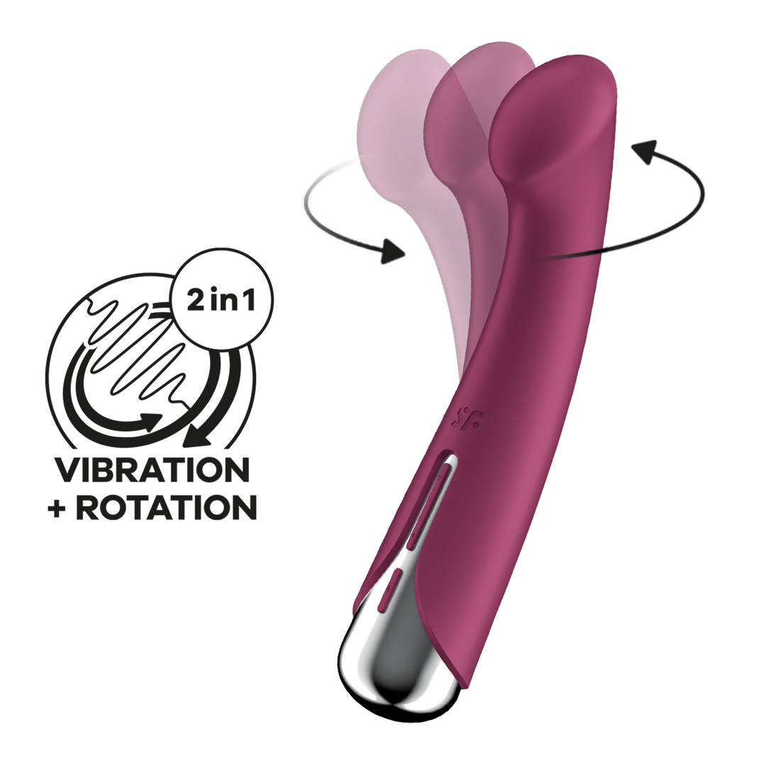 Roterende G - Spot Vibrator - Rood - Pleasureplay Producten,Toys,Vibrators,G - Spot Vibrator,Nieuwe Producten,,VrouwelijkSatisfyer