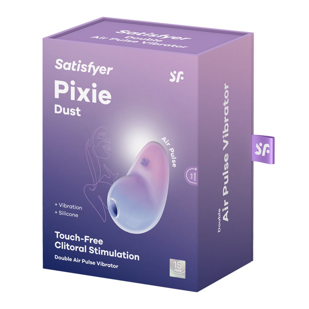 Satisfyer Pixie Dust - Roze Dubbele Air Pulse Vibrator - EroticToyzProducten,Toys,Vibrators,Airpulse - Vibrator,Clitoris Stimulator,Air Pulse,Binnenkort Verwacht,,VrouwelijkSatisfyer
