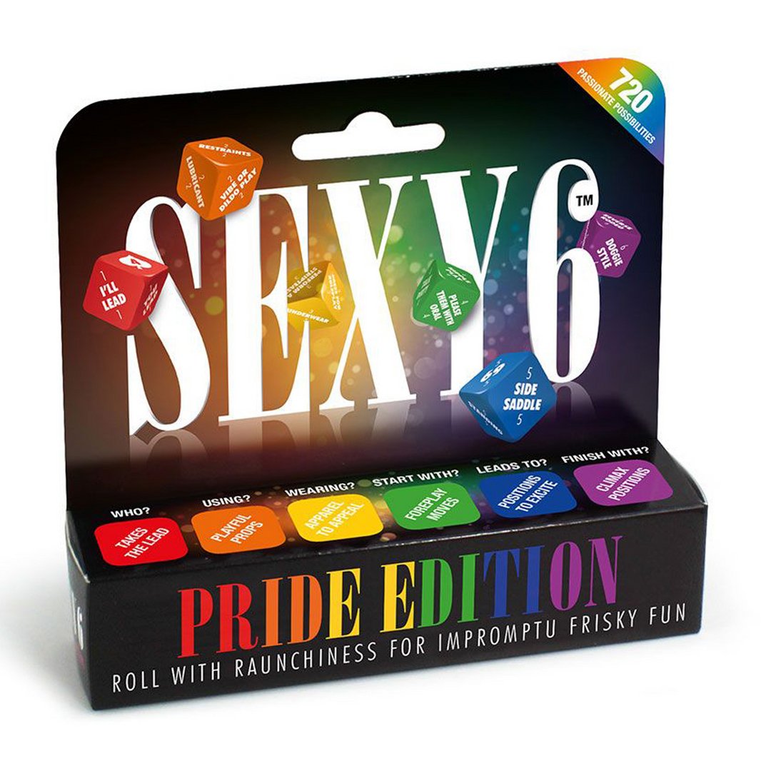 Sexy Pride Dobbelstenen - 720 Spannende Scenario's - Regenboogkleuren - EroticToyzDobbelstenenAdult Games