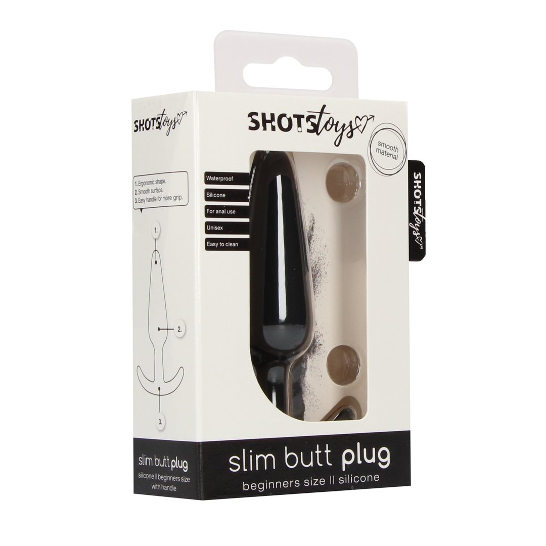 'Shots Toys by Shots Slim Beginners Butt Plug - Zwart' - EroticToyzButtplugs Anale Dildo's Niet VibrerendShots Toys by Shots