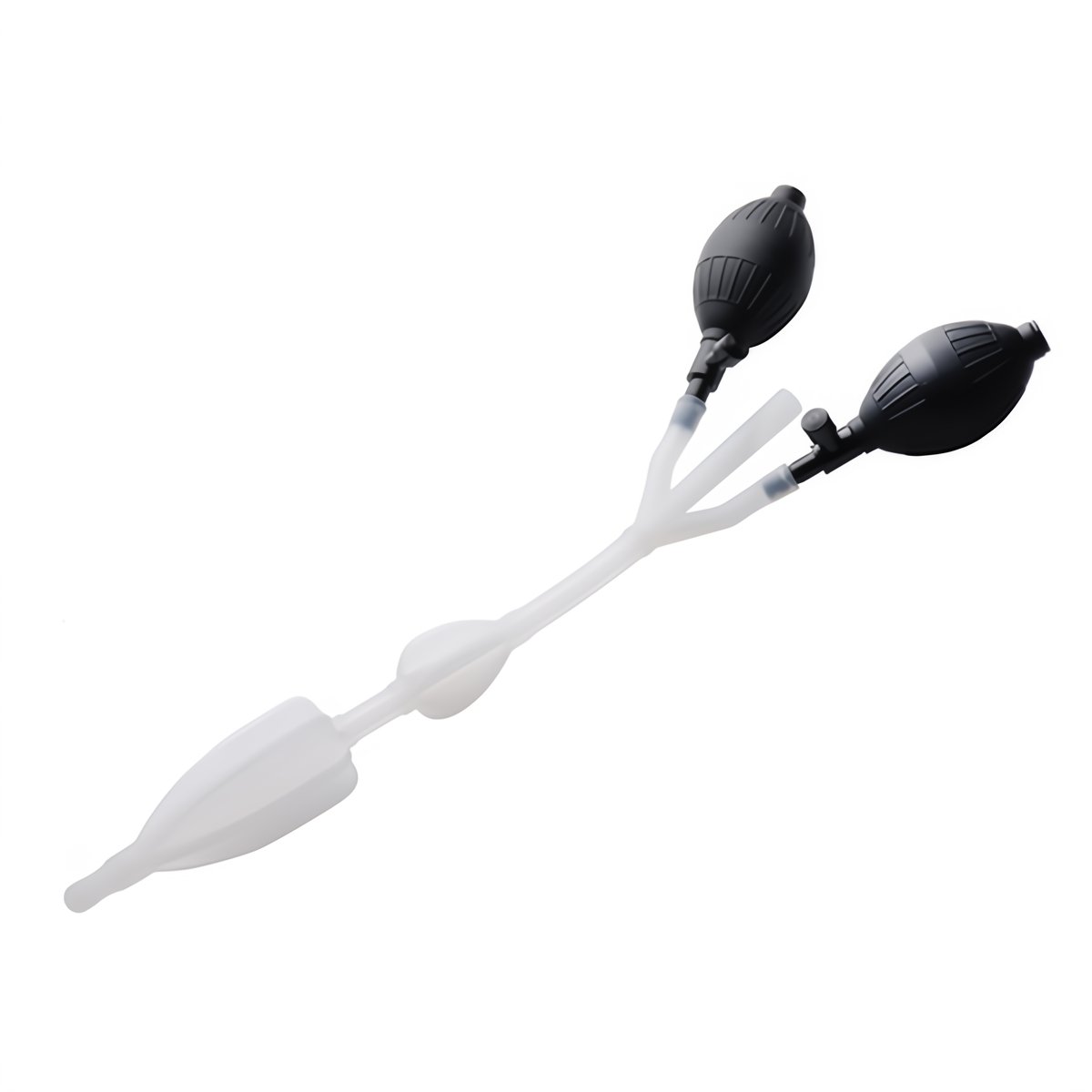 Silicone Anale Katheter met Dubbele Bollen - Lichaamsveilig en Ftalaat - vrij voor Optimaal Klysma - genot - EroticToyzProducten,Veilige Seks, Verzorging Hulp,HygiÃ«ne,Intieme Douche,,GeslachtsneutraalXR Brands