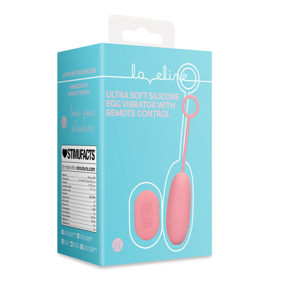 Silicone Ei Vibrator - Ultradun en Zacht - EroticToyzVibrerende EitjesLoveline by Shots