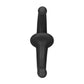 Strapless Siliconen Dildo - Zwart 12 cm - Pleasureplay StraplessOuch! by Shots