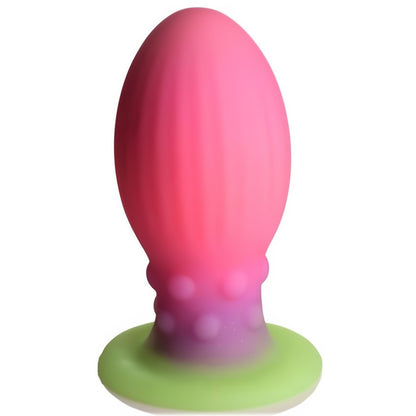 Siliconen Ei Glow - In - The - Dark XL - Roze/Paarse Glitters - EroticToyzNiet - Fallische Dildo'sXR Brands