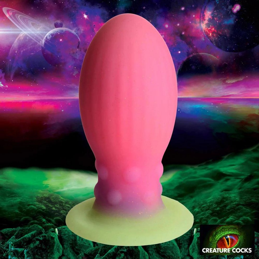 Siliconen Glow - In - The - Dark Ei - Roze - EroticToyzNiet - Fallische Dildo'sXR Brands