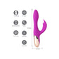 'Skyler Rabbit Vibrator met 15 Standen - Medische Siliconen - USB Oplaadbaar - Roze' - EroticToyzRabbit VibratorsMaiatoys