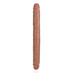 'Slim Double Ended Dildo 35,6 cm - Tan' - EroticToyzDubbele Dildo'sRealRock by Shots