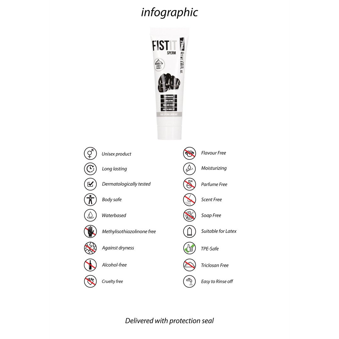 Sperma Glijmiddel - 25 ml - EroticToyzProducten,Veilige Seks, Verzorging Hulp,Glijmiddelen,Fisting Glijmiddelen,,Fist It by Shots