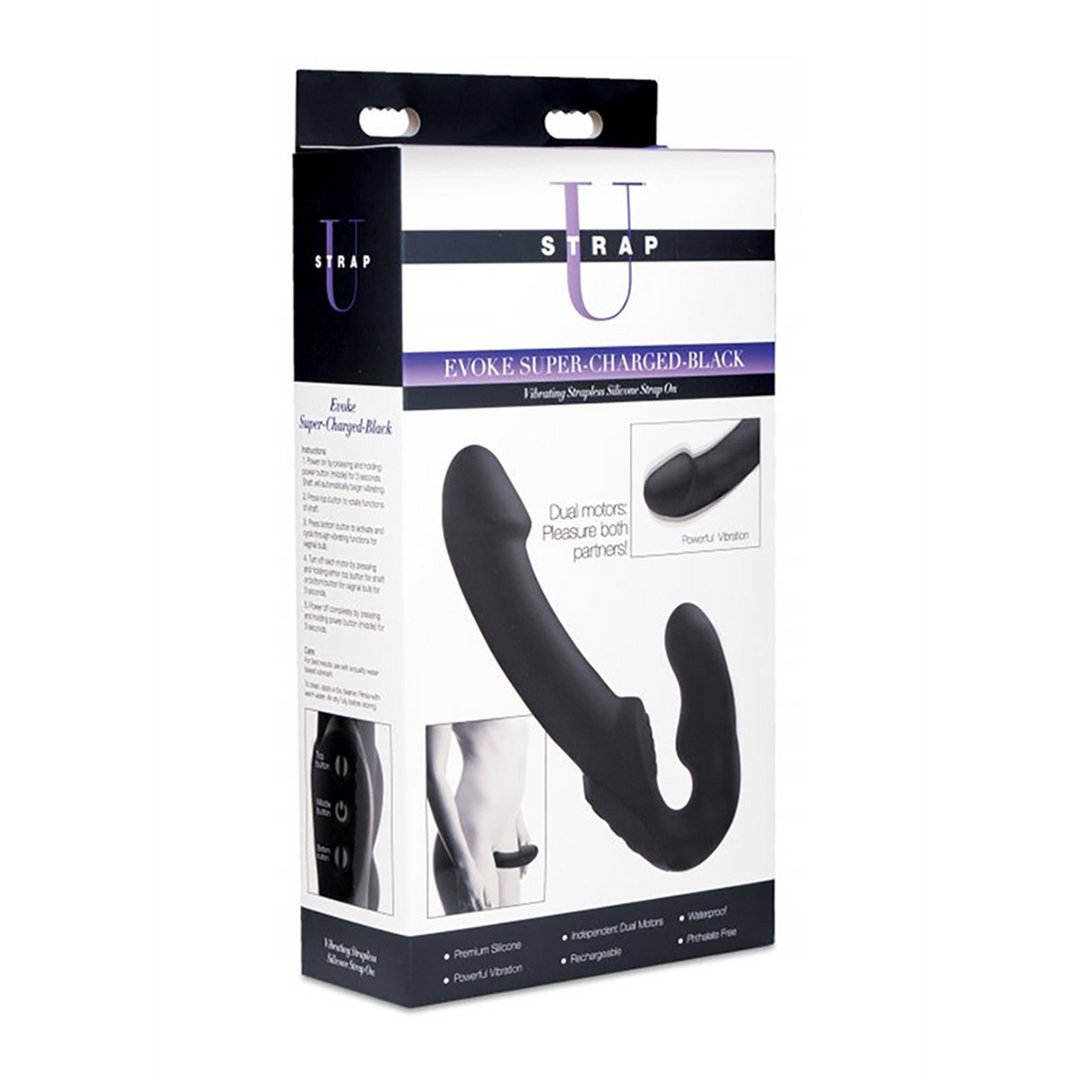 SU Evoke Super Charged - Trillende Strapless Dildo - EroticToyzProducten,Toys,Vibrators,Strap On Vibrators,Strapless,,VrouwelijkXR Brands