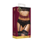 Taille Corset Met Bondage Ringen - XL Lederlook Goud - Pleasureplay Fetishkleding voor HaarOuch! by Shots