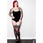 Stay - Up Dijhoge Kousen - Zwart - Petite tot Plus Size - Pleasureplay KousenKix'ies