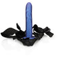 Hollow Strap - On - Gebogen en Gestructureerd - 20 cm - Metallic Blauw - Pleasureplay HolOuch! by Shots