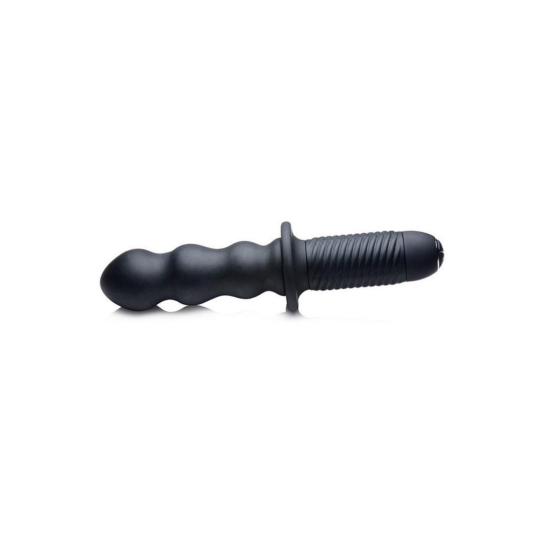 The Groove - Silicone Vibrator with Handle - Black - EroticToyzProducten,Toys,Vibrators,Klassieke Vibrators,,GeslachtsneutraalXR Brands