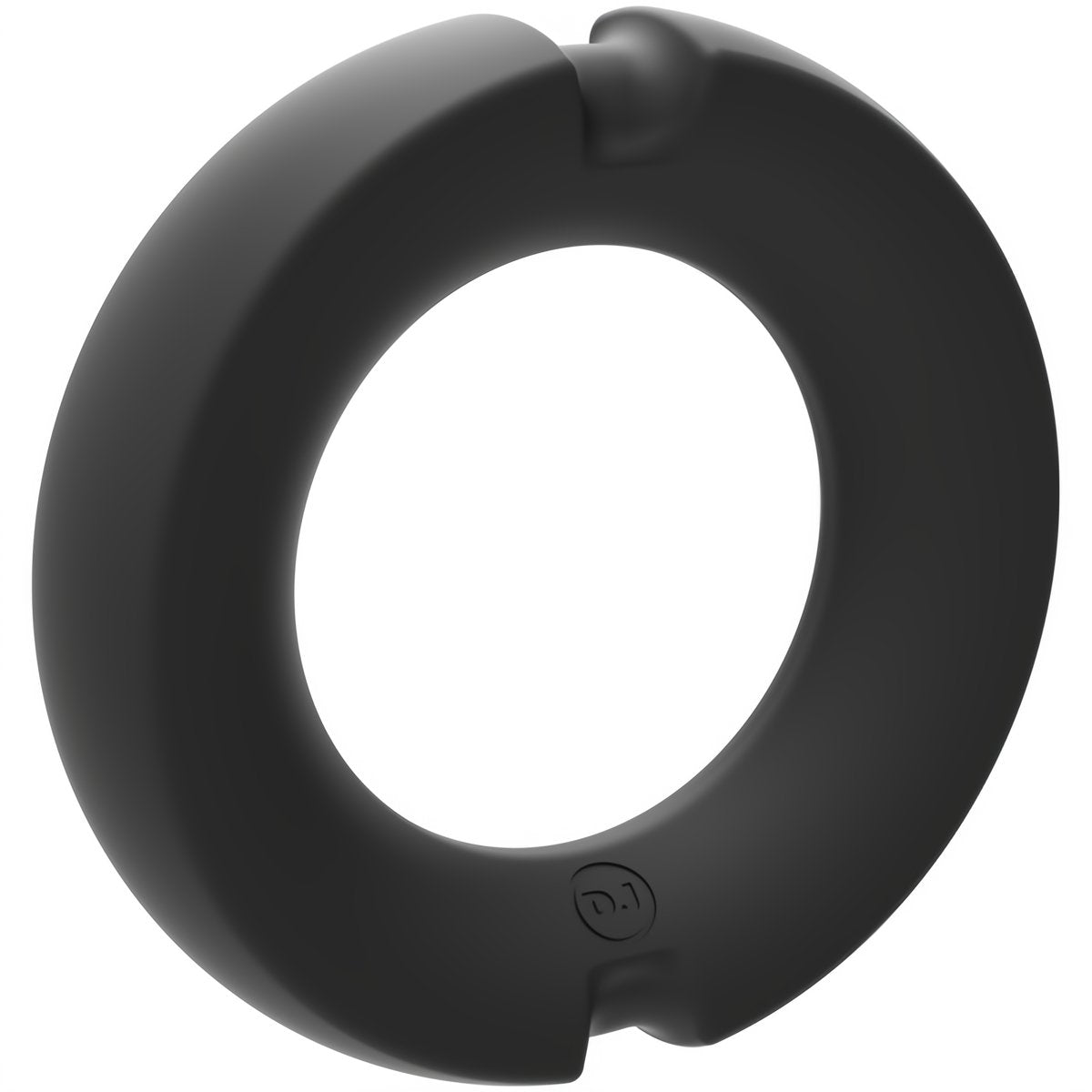 'The Paradox Silicone/Metaal Cock Ring 50 mm - Zwart' - EroticToyzCockringenDoc Johnson