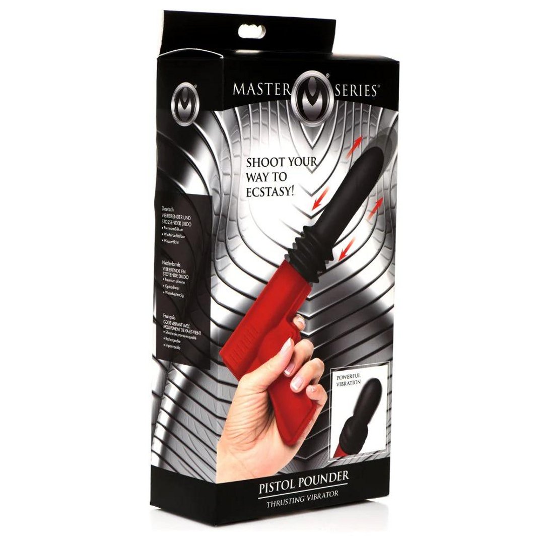 Thrusting Pistola Vibrator - Red - EroticToyzProducten,Toys,Vibrators,Thrusting Vibrators,,GeslachtsneutraalXR Brands