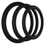Cockring Set - Rubberen Driedelige - Pleasureplay CockringenDoc Johnson