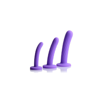 Tri - Play - 3 - Piece Silicone Dildo Set - EroticToyzProducten,Toys,Dildos,Voorbinddildo's,Voorbinddildo's,,XR Brands