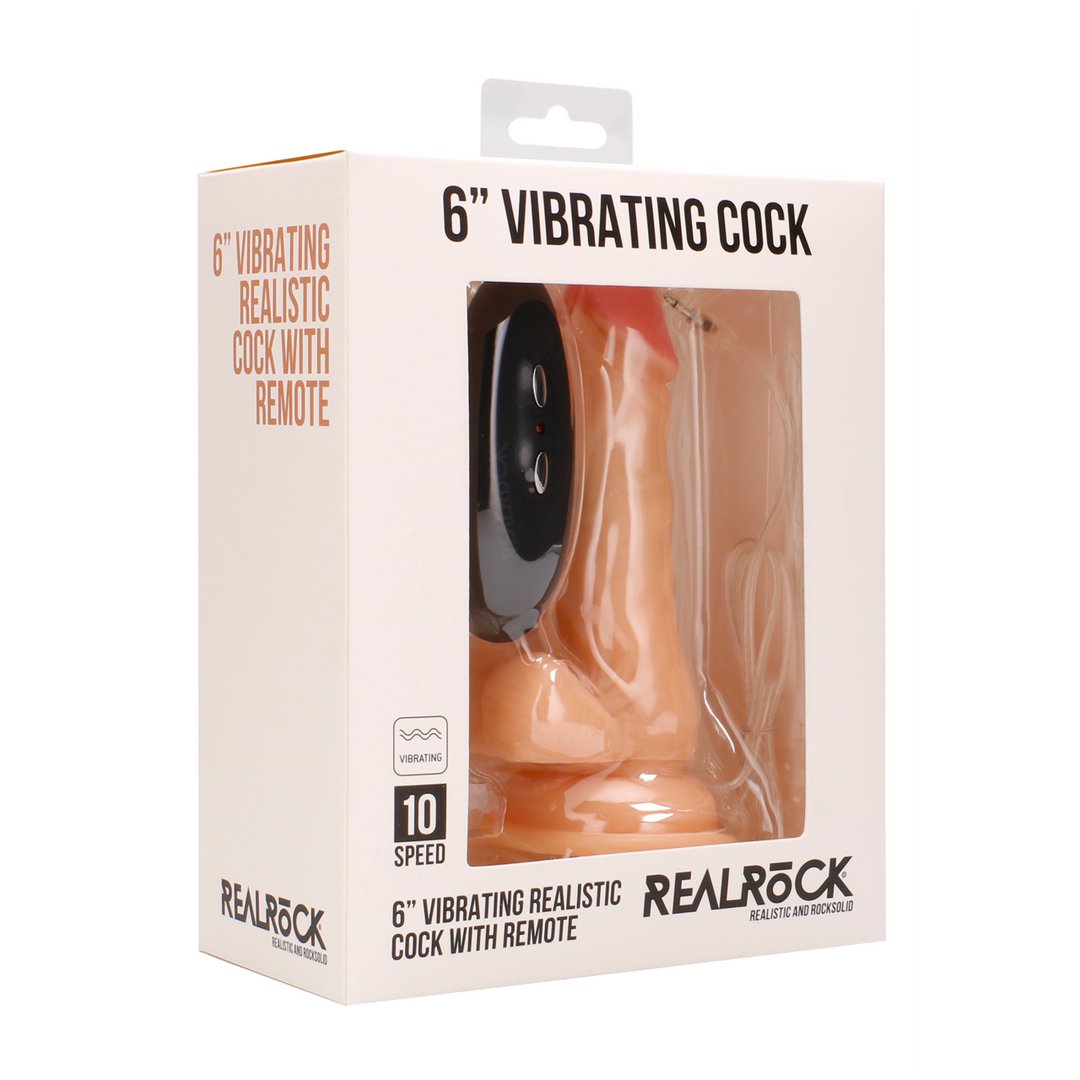 Trilbare Realistische Dildo met Scrotum - 15 cm - EroticToyzRealistische VibratorsRealRock by Shots