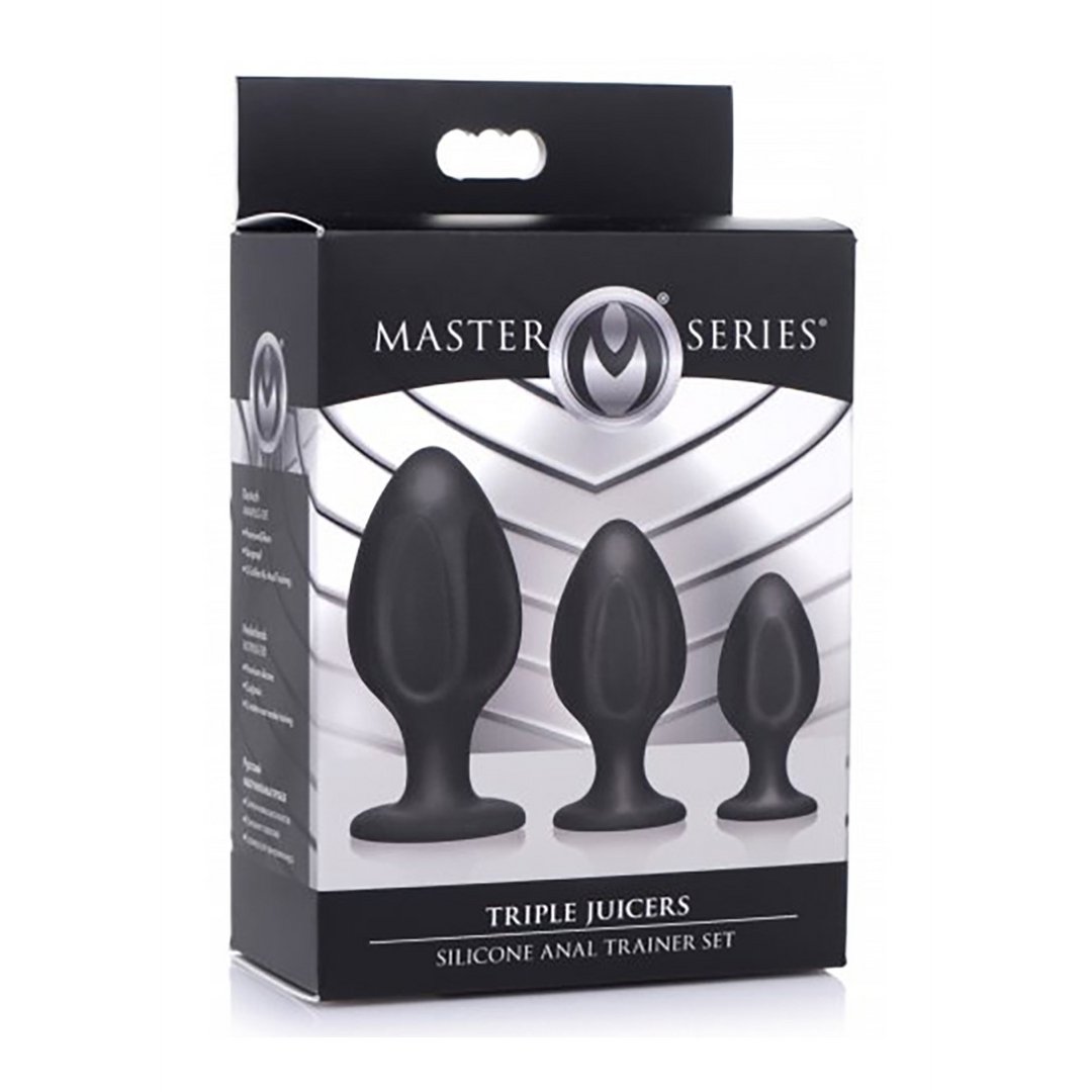 Triple Juicers - Silicone Anal Trainer Set - EroticToyzProducten,Toys,Anaal Toys,Buttplugs Anale Dildo's,Buttplugs Anale Dildo's Niet Vibrerend,,GeslachtsneutraalXR Brands