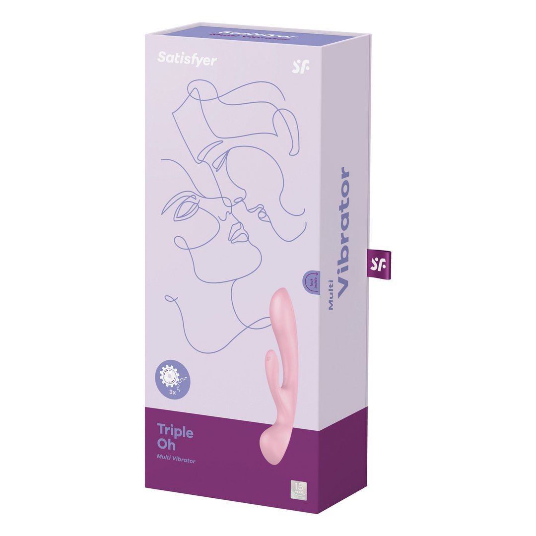 Triple Oh - Rabbit Vibrator - EroticToyzProducten,Toys,Vibrators,Rabbit Vibrators,,GeslachtsneutraalSatisfyer