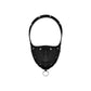 Masker Met Verstelbare Nekband En Voorste Ring - Zwart - Pleasureplay Fetishkleding voor HemMale Power