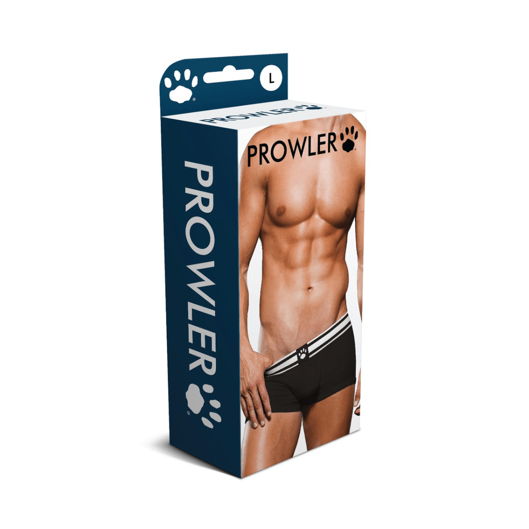 Trunk - Zwart/Wit - Pleasureplay Producten,Lingerie,Lingerie voor Hem,Boxershorts,,MannelijkProwler