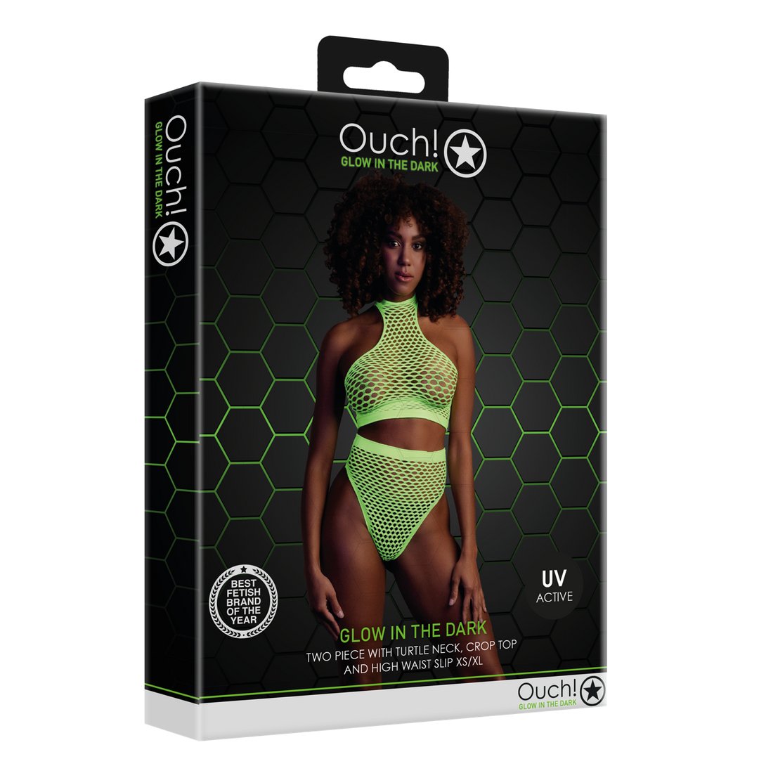 Turtle Neck and High Waist Slip - EroticToyzProducten,Lingerie,Lingerie voor Haar,2 - Delige Set,,Ouch! by Shots