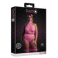 Turtle Neck Crop Top en High Waist Slip - Roze - Pleasureplay 2 - Delige SetOuch! by Shots