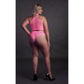 Turtle Neck Crop Top en High Waist Slip - Roze - Pleasureplay 2 - Delige SetOuch! by Shots